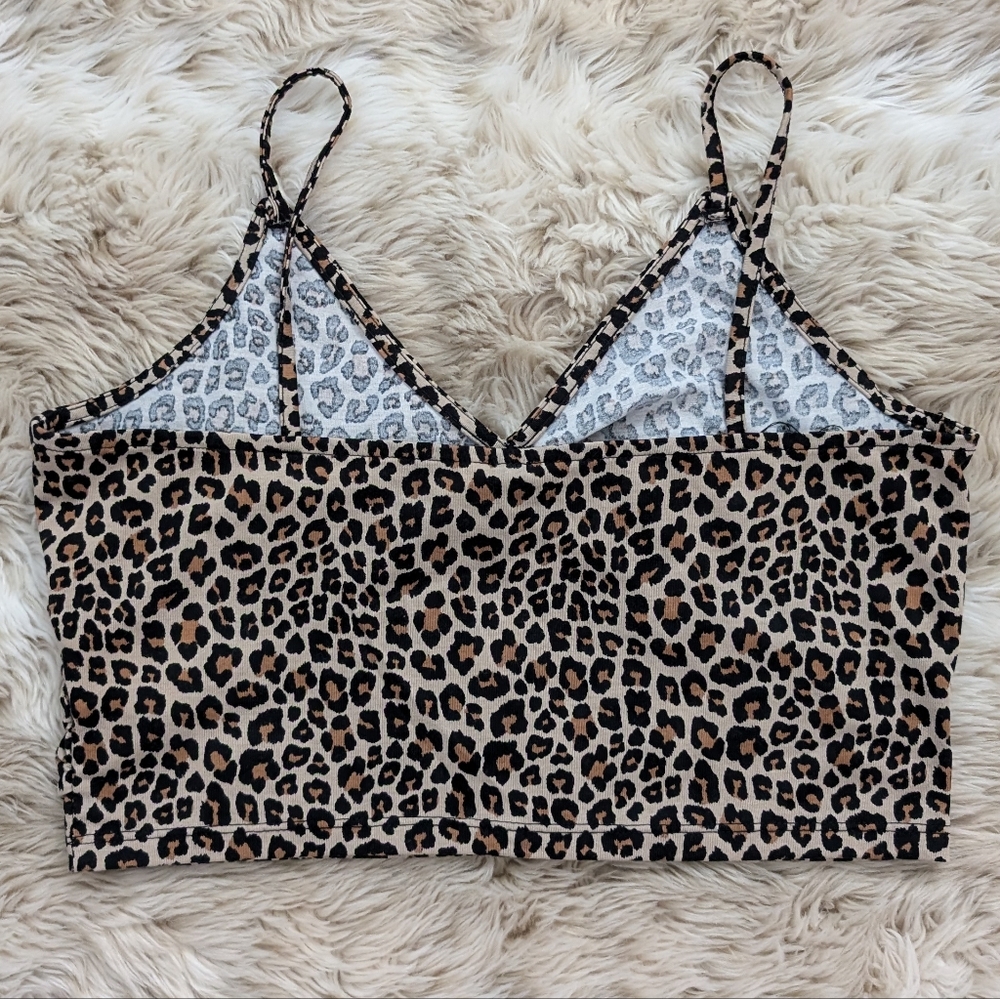Leopard print strappy wrap top - Picture 6 of 7